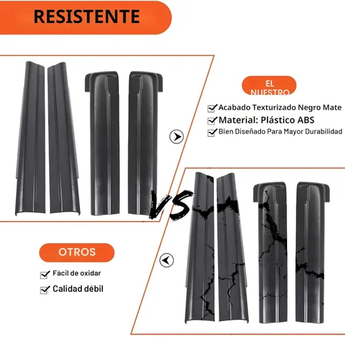 Vista 5 de ECOTRIC Protector de panel rociero Compatible con Chevy Chevrolet Silverado/GMC Sierra 1500 2500 3500 clásico de 1999-2007 de cabina extendida