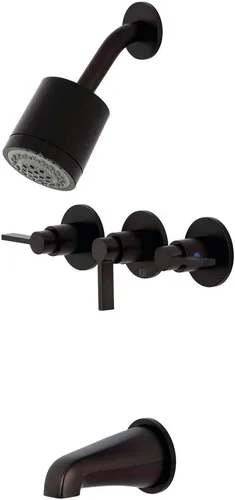 Vista 13 de Kingston KBX8133NDL - Grifo para bañera y ducha, latón antiguo