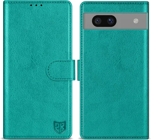 Vista 36 de ZZXX Funda tipo cartera para Google Pixel 7 con bloqueo RFID, ranura para tarjetas, función atril, cierre magnético, funda protectora de cuero