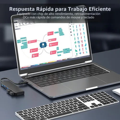 Vista 4 de VIENON Hub USB 3.0 Hub USB 3.0 Divisor USB para portátil, extensor de puerto USB A Hub para PC, escritorio, Xbox, PS4, unidad flash, impresora