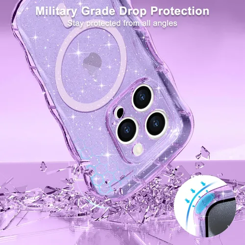 Vista 243 de Pepmune Funda magnética para iPhone 17 Pro Max, color rosa