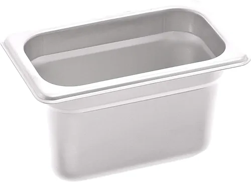 Vista 23 de Tiger Chef Bandeja de mesa de vapor antiatascos de acero inoxidable de calibre 22 de 6 pulgadas 1/2 con tapa