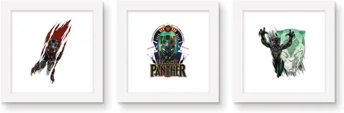 Vista 6 de Trends International Gallery Pops Marvel - Black Panther - Shuri Wall Art Bundle (3-Pack) Gallery Pops Wall Art, Black Framed Version