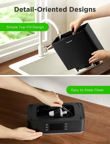 Vista 7 de GoveeLife Humidificadores Inteligentes para Dormitorio Habitación Grande, Humidificador de Aire WiFi de Niebla Fría de Llenado Superior de 6L, Modo