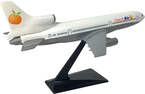 Vista 2 de Peach Air L-1011 modelo miniatura de avión de plástico Snap Fit 1:250 Parte # ALK-10110I-021