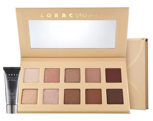Vista 10 de LORAC Paleta de sombras de ojos sin cremallera, acabado mate y purpurina