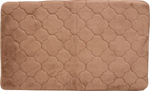 Vista 24 de Tapete de baño de espuma viscoelástica bordada con tecnología Water Shield, 17 x 24 pulgadas, angora