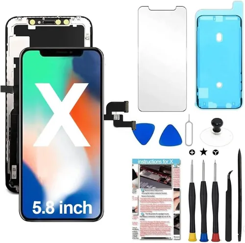 Vista 20 de Fixerman Reemplazo de pantalla LCD táctil 3D con herramienta de reparación, compatible con el modelo A2176, A2398, A2399, A2400