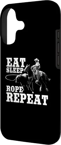 Vista 2 de Team Roping Funny Rodeo Cowboy Cowgirl Horse Riding Roper Case for iPhone 17