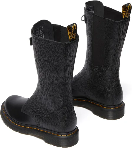 Vista 5 de Dr. Martens para mujer 1b99 Botas de cuero con cremallera frontal de pantorrilla media
