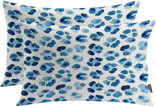 Vista 59 de Shrahala Abstract Art Modern Aesthetic Decorative Pillow Covers, Fluid Forms Minimalist Throw Pillow Cover Blended Hidden Zipper Cushion Cases for