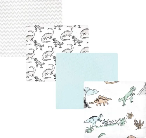 Vista 133 de Hudson Baby Mantas receptoras unisex de franela de algodón para bebé, avión, talla única