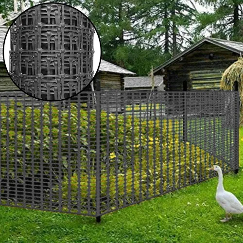 Vista 7 de Barrera de plástico para animales, 3.3 x 66 pies [resistente] Rollo de cercado de plástico para nieve para seguridad al aire libre, valla temporal
