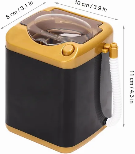 Vista 2 de Mini lavadora portátil plegable - Oro, combo de lavadora plegable para ropa de bebé, ropa interior o artículos pequeños, opción de regalo