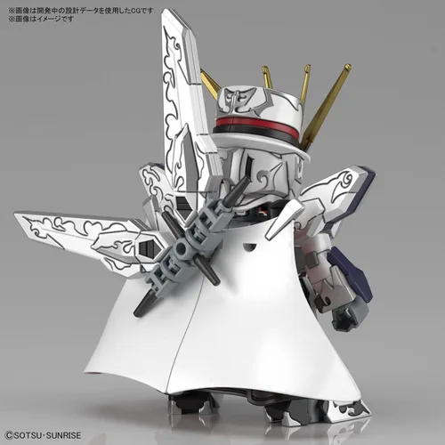 Vista 4 de Bandai Hobby SD Gundam World Heroes - #10 Arsene Gundam X, kit de modelo Bandai Spirits