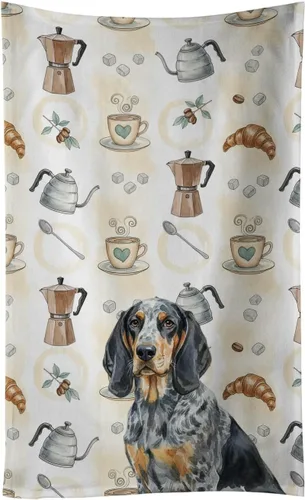 Vista 310 de Caroline's Treasures Afghan Hound - Toalla de cocina para barra de café, terciopelo frontal y lazo de algodón, lavable a máquina Sabueso afgano
