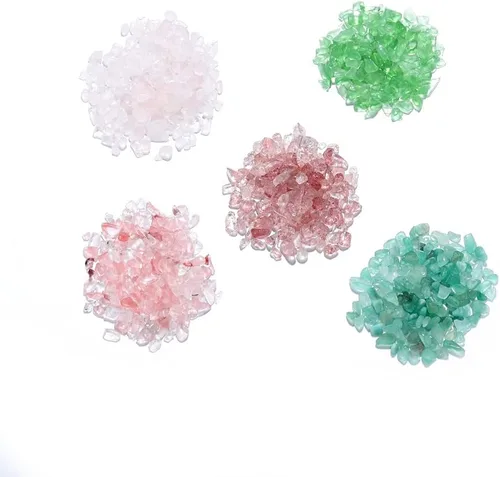 Vista 5 de Rellenos de resina de piedra triturada natural de 0.71 oz, relleno de epoxi UV de cristal, manualidades, decoración de uñas, rellenos de moldes