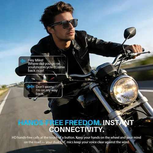 Vista 6 de Gafas inteligentes AI con cámara y video 4K de 8 MP, llamada Bluetooth