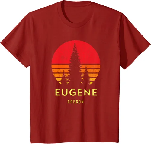 Vista 59 de Camiseta Eugene Oregon, Negro, S