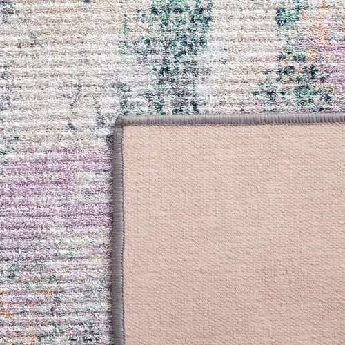 Vista 8 de SAFAVIEH Sequoia Collection - Alfombra para pasillo, 2 pies 2 pulgadas x 9 pies, verde y morado, diseño abstracto moderno, no desprende pelusa