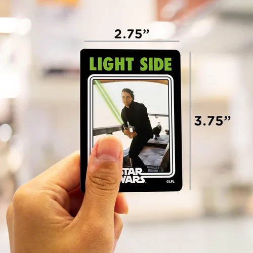 Vista 3 de Aquarius Star Wars - Letrero magnético de doble cara con texto en inglés «Light Side» y «Dark Side» – Mercancía y coleccionables con licencia
