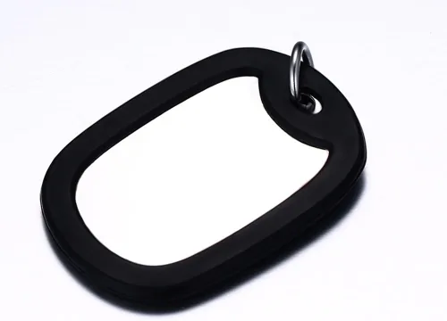 Vista 32 de VNOX Collar con colgante personalizado de acero inoxidable con grabado personalizado para identificación de alerta médica de emergencia para hombres