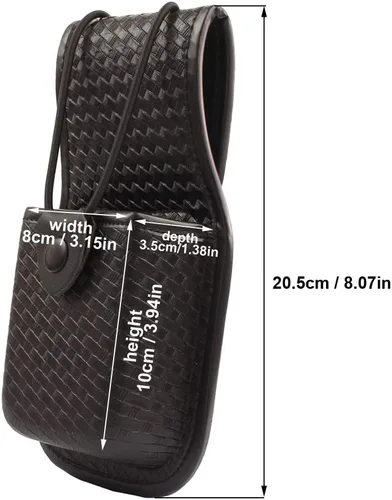Vista 2 de ROCOTACTICAL Funda para radio entretejida en cesta, funda universal para radio para cinturón de servicio de aplicación de la ley
