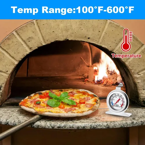 Vista 5 de Termómetro de horno de 12 piezas para horno de gas 100-600°F con acero