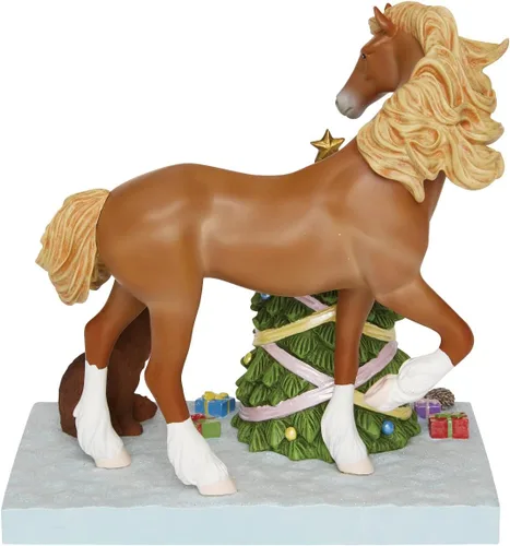 Vista 3 de Enesco The Trail of Painted Ponies a Christmas Gathering Figurilla, 7.3 pulgadas, multicolor