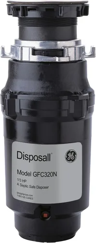 Vista 10 de GE Disposall - Triturador de basura con alimentación continua, motor de 1/3 caballo de fuerza, bueno para moler: pasta cocida y cáscaras de frutas