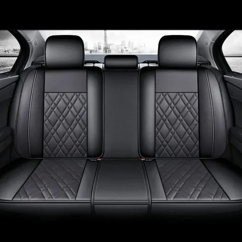 Vista 3 de Fundas de asiento de automóvil adecuadas para 1, 2, 3, 4, 5, 6, 7series, impermeable y transpirable, cojín de asiento de automóvil con respaldo