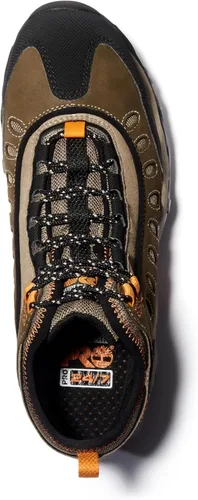 Vista 5 de Timberland PRO Mudslinger Mid - Tenis de moda impermeables con cordones para hombre Marrón Nubuck