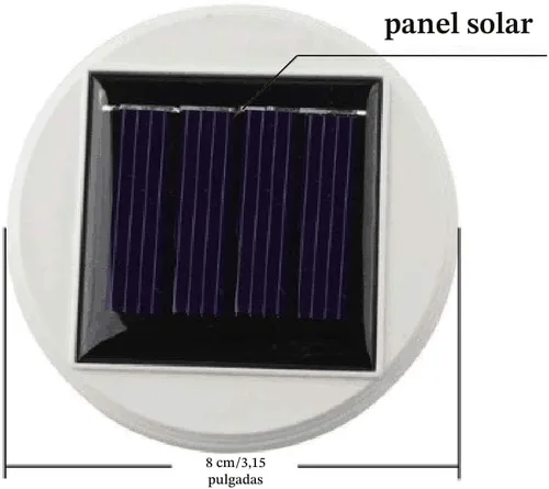 Vista 5 de WSgift - Bola de luz de colores a energía solar con mosaico de vidrio LED para jardín, lámparas de mesa recargables impermeables para exterior