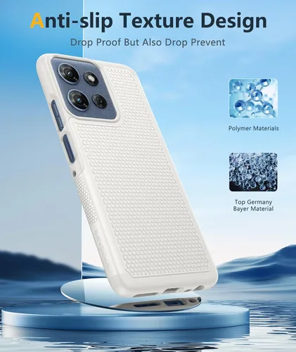 Vista 368 de FNTCASE Funda para iPhone 17 Pro: Fundas delgadas translúcidas de color azul claro compatibles con MagSafe, protección completa de la cámara