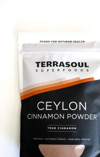 Vista 5 de Terrasoul Superfoods Polvo de canela de Ceilán orgánico, 16 onzas, probado en laboratorio para autenticidad, calidad y sabor premium.