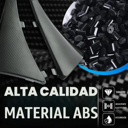 Vista 8 de 4 aletas de barro delanteras y traseras, patrón de fibra de carbono, protectores contra salpicaduras, guardabarros de roca para Corvette C8 Stingary