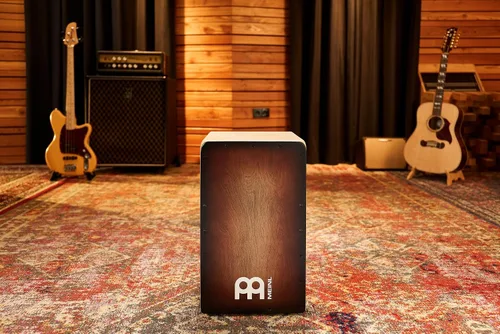 Vista 3 de Cajon Box Drum con cuerdas internas para efecto de trampa, Espresso Burst, no fabricado en China, 100% abedul báltico, serie Woodcraft, 2 años