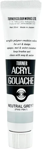 Vista 23 de Turner Colour Works Acryl Gouache Artist Pintura acrílica - Tubo individual de 0.7 fl oz - Siena quemada