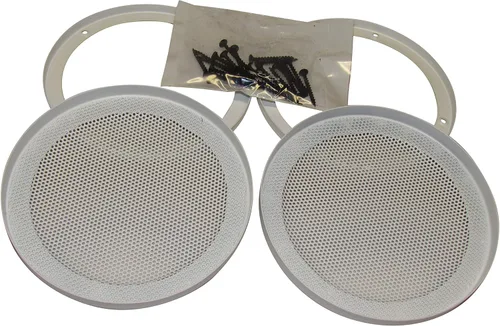 Vista 3 de Reliable Hardware Company RH-4002-6.5-2-A Cubiertas para altavoces de 6-1/2 pulgadas, montaje en superficie blanca, par