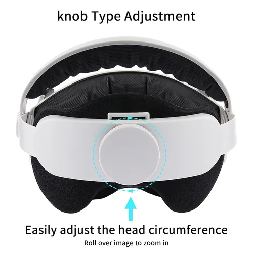 Vista 3 de GOMRVR Adjustable Halo Head Strap Compatible with OculusMeta Quest 2 Strap Accessories Enhanced Support Gaming Immersion Reduce Pressure in VR