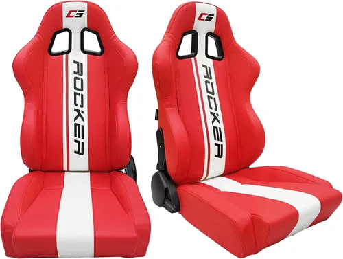 Vista 15 de FREEMOTOR802 Asientos universales de carreras, asientos deportivos reclinables con deslizadores de doble bloqueo ajustables, 1 unidad
