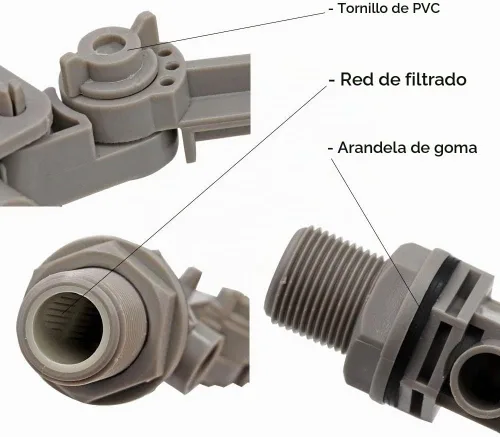 Vista 3 de Válvula de flotador 3/4 para tanque de agua válvula de flotador