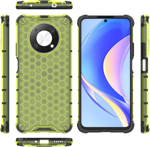Vista 140 de Pzwoxukhov Funda compatible con Huawei Nova 3i, compatible con Huawei P Smart+ 2018 Honeycomb Anti-Drop Shock-Absorbing Case Negro