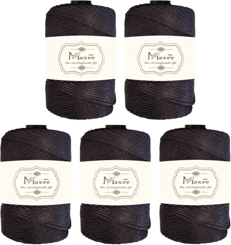 Vista 32 de Cordón de macramé de poliéster de alta calidad de 0.118 in × 218 yardas, 0.118 in, 100% polipropileno, ideal para ganchillo, ganchos de pared
