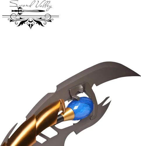 Vista 5 de Sword Valley Loki Laufeyson/Odinson Scepter, Chitauri Sceptre - Premium Ornamental Staff with Illuminating Gem – Stainless Steel Construction