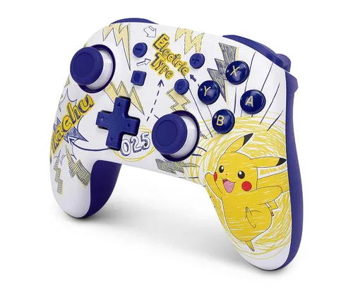 Vista 6 de PowerA Nano Enhanced Wireless Controller for Nintendo Switch - Pokémon: Pikachu School Days, mini, portable, gamepad, motion controls, bluetooth