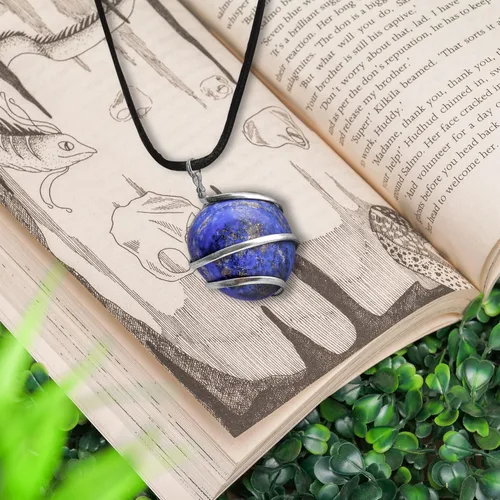 Vista 70 de PYOR Collar con colgante curativo de Reiki de cristal, gemas de buena suerte, prosperidad, riqueza, piedras preciosas naturales, collares de buena
