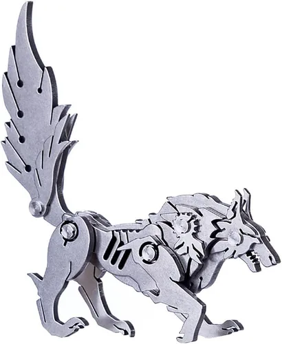 Vista 9 de Microworld Rompecabezas de metal 3D, kits de modelo de metal mecánico de vaca, colección Steel Warcraft Challenge rompecabezas 3D para adultos