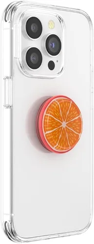 Vista 2 de PopSockets Agarre para Teléfono con Soporte Expandible y Kickstand, Agarre Adhesivo - Jelly Citrus