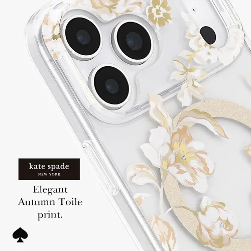 Vista 8 de kate spade new york Funda para iPhone 18 Pro - Toile de otoño